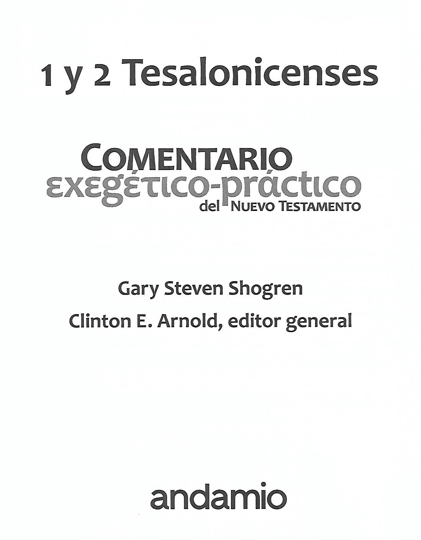 Title page Tesalonicenses